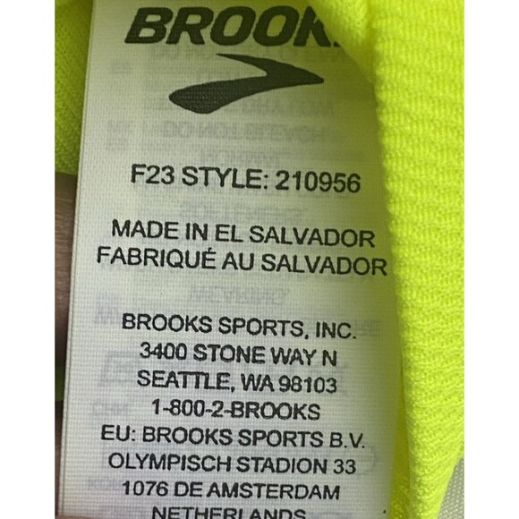 Brooks Man NWOT Run Happy Podium Nightlife Size XL Long Sleeve Shirt Lightweight - Picture 6 of 10